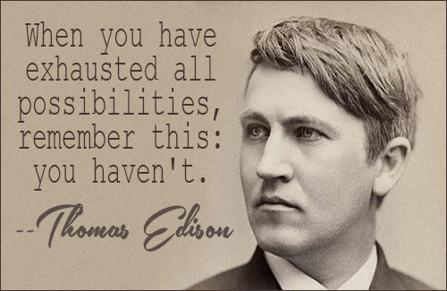 Thomas Edison quote